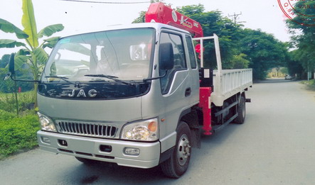Xe tải jac hfc gắn cẩu