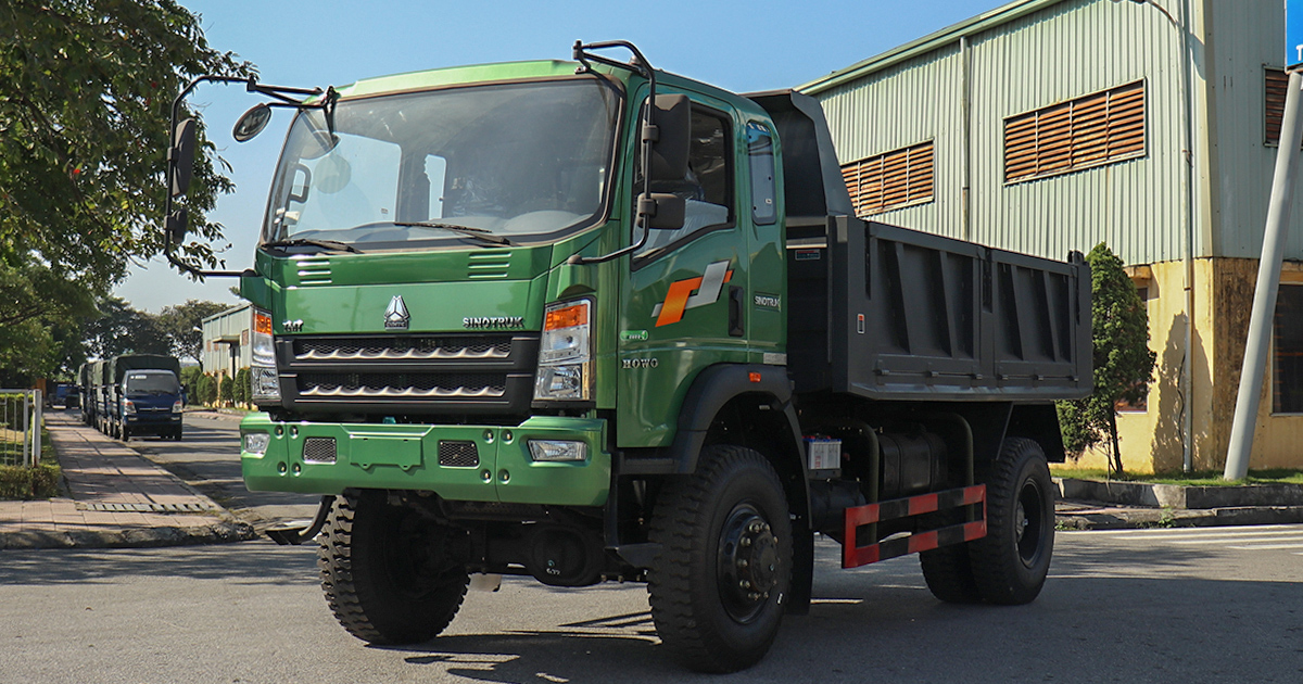 Xe tải ben HOWO 750D2 7.1 tấn 2 cầu