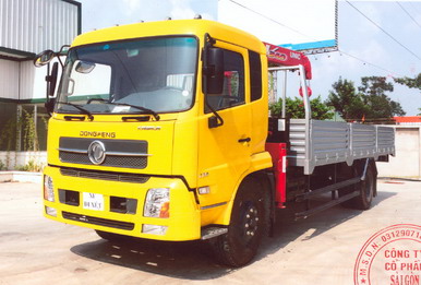 Xe tải cẩu dongfeng B170 gắn cẩu