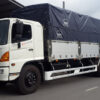 xe tải hino FL 3 chân 15 tấn thùng mui bạt dài 9m4