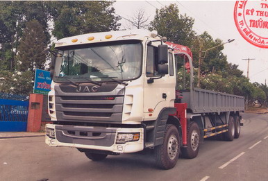 Xe tải jac 6x4 gắn cẩu